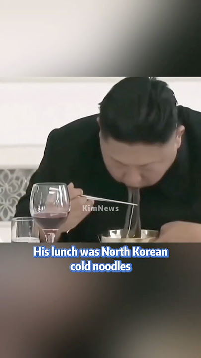 His lunch was North Korean cold noodles  #kimjongun #northkorea #shorts