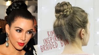 Braided Bun ispired by Kim Kardashian West