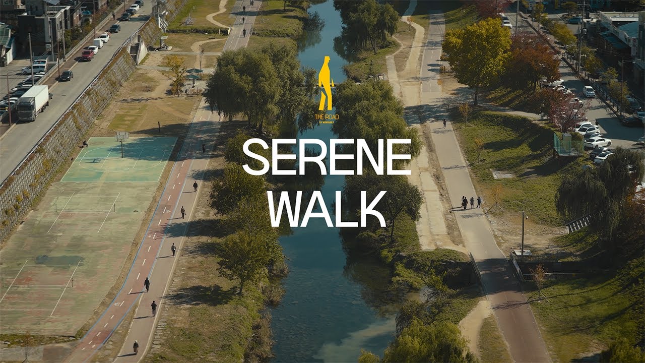 [4k Drone Walk] Relaxing Korean City Ambience ASMR | Peaceful Scenery for Sleep and Rest