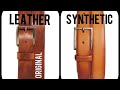 Leather vs Synthetic belts ।  जाने लेदर बेल्ट और सिंथेटिक बेल्ट के बारे में।