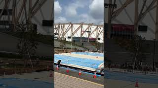 【ビーチバレー】名城公園IGアリーナ前「特設ビーチバレーボールコート」が出現！都会の公園に真っ白な砂｜2025年8月