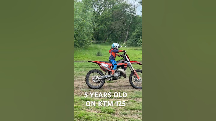5 Year old rides off on my Ktm sx125