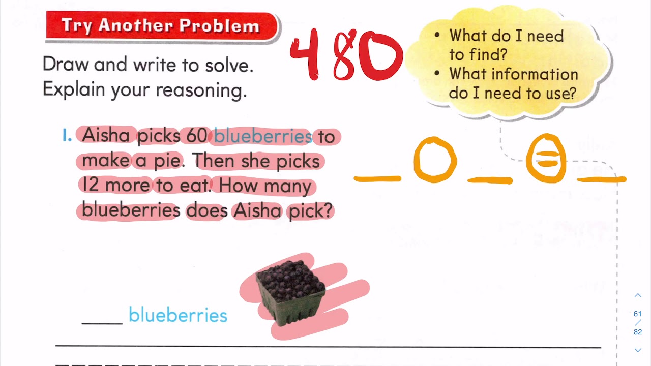 Math Lesson 8.8 - Addition Word Problems - YouTube