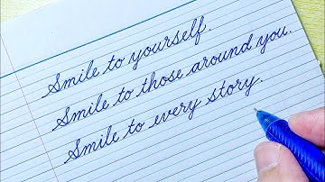 Cursive Writing Quote 34 | Cursive Handwriting Practice | Cursive Letters | How to write in cursive