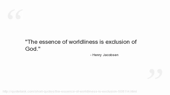 Henry Jacobsen Quotes