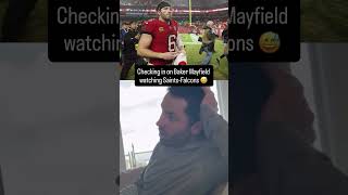 Checking in on Baker Mayfield SWEATING Saints vs. Falcons (EmilyMayfield) screenshot 4