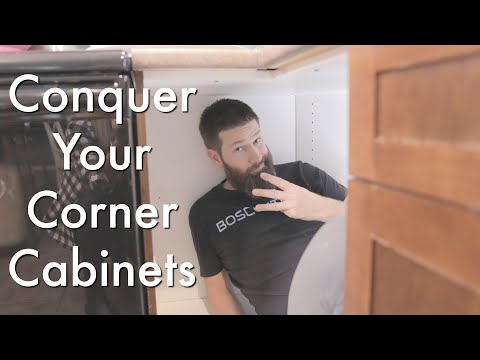 3 Simple Tips to Maximize Your Corner Cabinets.  Magic Corners, Super Susans, Innovative Shelving.