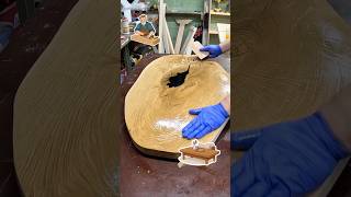 Solid Oak Tree Slice Into A Beautiful Coffee Table woodworking woodcreation epoxyresin
