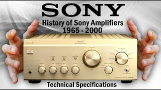 History of SONY Stereo Amplifiers 1965 - 2000 - Technical Specifications