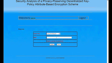 Security Analysis of a Privacy Preserving Decentralized Key Policy Attribute Based Encryption Scheme