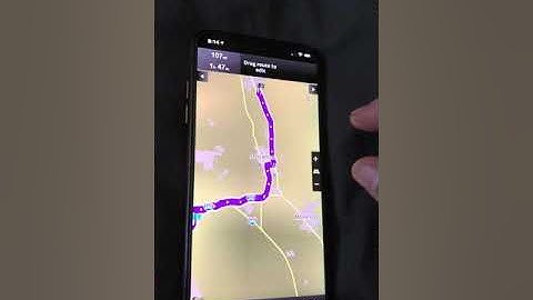 Sygic route creation on smartphone