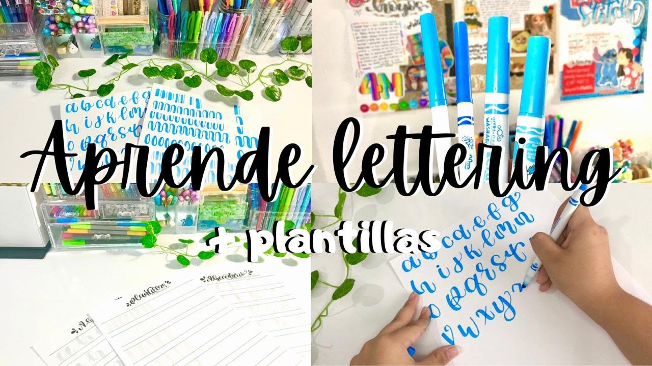 Aprende a hacer lettering +plantillas ️📚 - YouTube