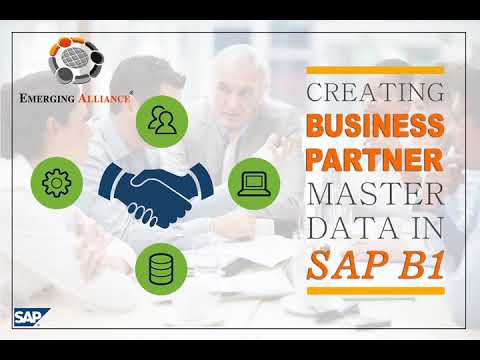 CREATING BUSINESS PARTNER MASTER DATA IN SAP BUSINESS ONE