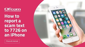 How to report a scam text to 7726 on an iPhone