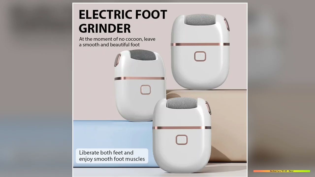 Rechargeable Electric Foot Grinder Dead Skin Remover Calluses Feet Scrubber Electric Foot File Dry