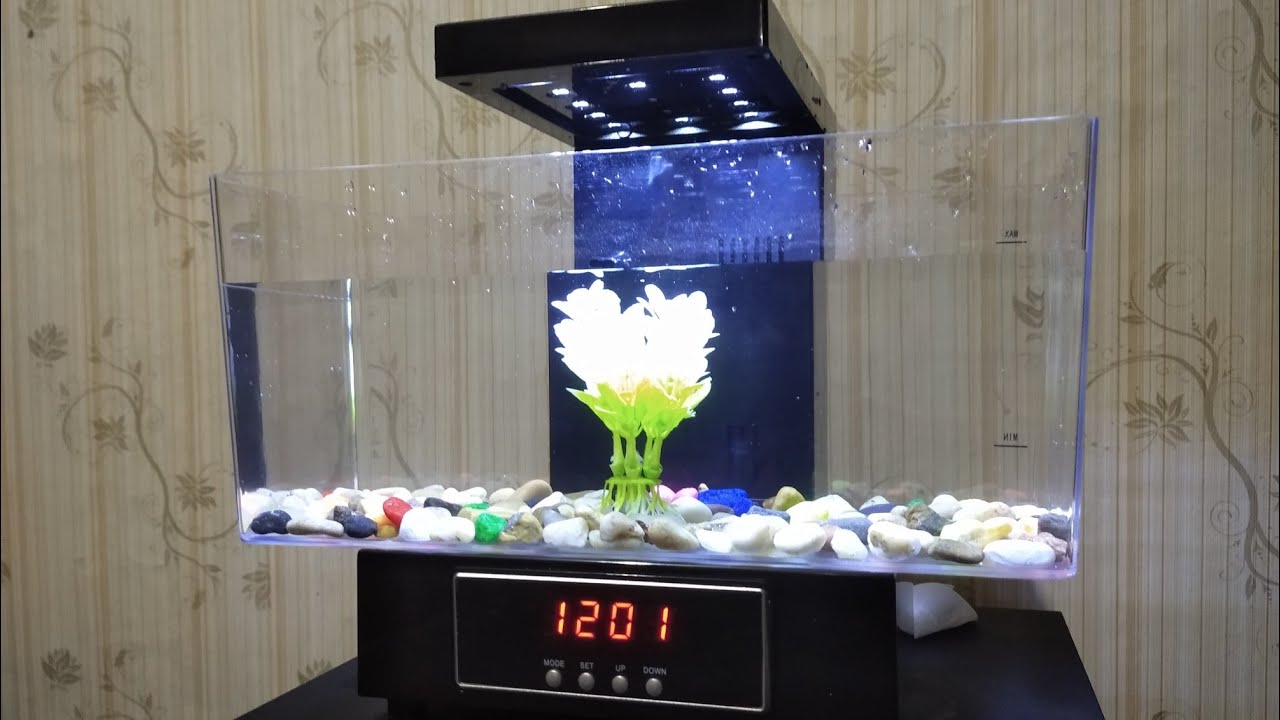 unboxing usb desktop usb mini Aquarium fish Tank 2013-D - YouTube