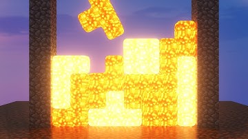 Minecraft Softbody Tetris Lava Version