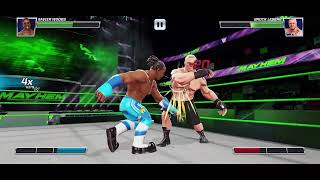 WWE Mayhem Gameplay | Versus Mode | Xavier Woods vs Brock Lesnar