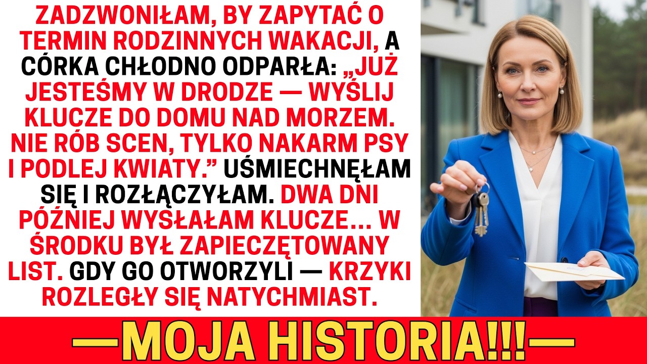 CÓRKA WYKLUCZYŁA MNIE Z WAKACJI I CHCIAŁA MOJEGO DOMU NAD MORZEM — LIST JĄ PRZERAZIŁ