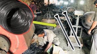 Incredible Manufacturing Process Of Iron Nails _ How To Make Iron Nails In a Factory