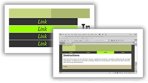 How to make a Navigation Bar  on Dreamweaver