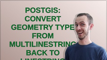 Gis: PostGIS: Convert geometry type from MultiLineString back to LineString
