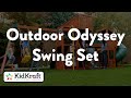 Outdoor odyssey swing set  kidkraft wooden outdoor swing sets