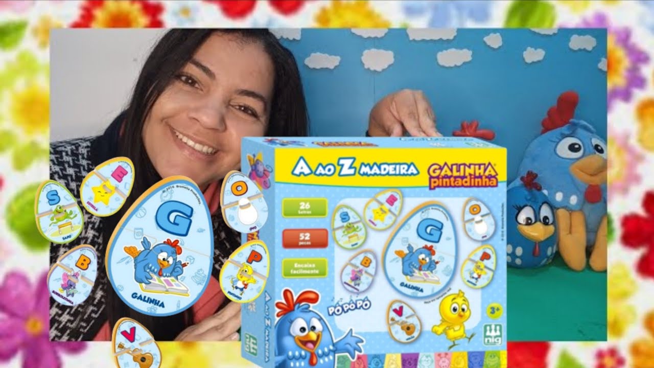 Galinha Pintadinha - O Novo jogo da Galinha Pintadinha vai ensinar todas as  letras para os pequenos, é pra aprender brincando! Baixe agora!:   Olivas #GalinhaPintadinha #JogodasLetrinhas