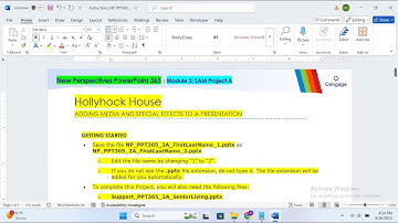 New Perspectives PowerPoint 365 | Module 2: SAM Project A Hollyhock House | NP_PPT365_2A
