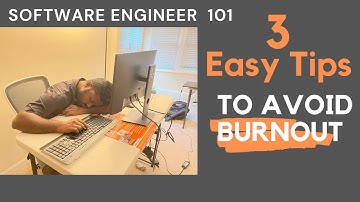3 EASY and QUICK Tips to ACTUALLY Avoid BURNOUT for Software engineers
