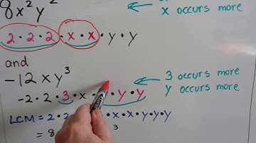 Algebra I #10.5c, Find the LCM, Least Common Multiple of Rational expressions
