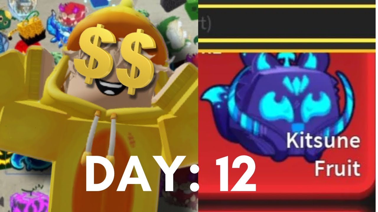 Rolling a Fruit EVERY DAY Until I Get KITSUNE in Blox Fruits! - YouTube