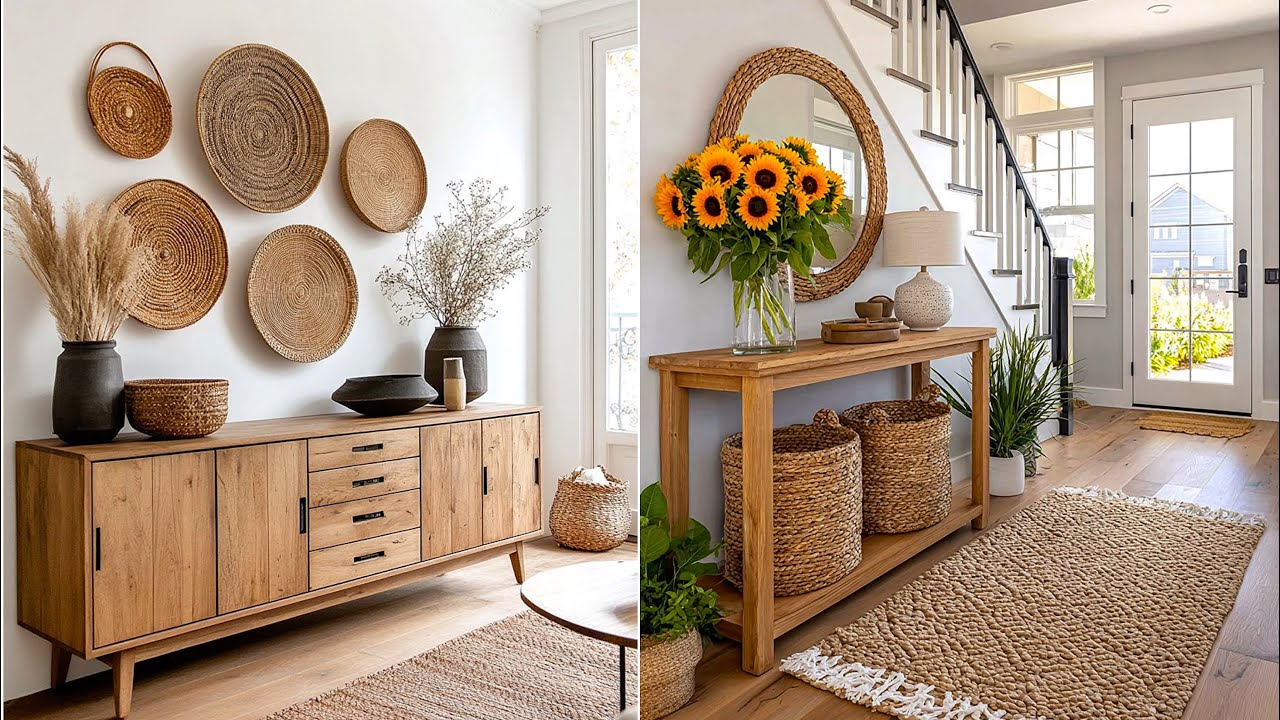 Идеи оформления прихожей в богемном стиле 2026 | Тренды дизайна интерьера и стильные современные ...