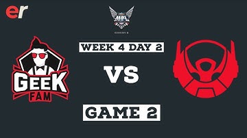 Geek Fam VS Bigetron Alpha GAME 2 MPL ID S6 Week 4 Day 2