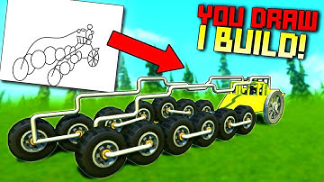 Whatever You Draw, I Try to BUILD IT! [YDIB 2] - Scrap Mechanic Gameplay