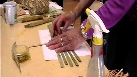 Nancy Today: Cattail workshop 12 ASMR weaving (basket making tutorial) hacer cesta