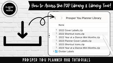 How to Access the Prosper You Planner Library & Library Tour | Prosper You Planner Hub Tutorials |