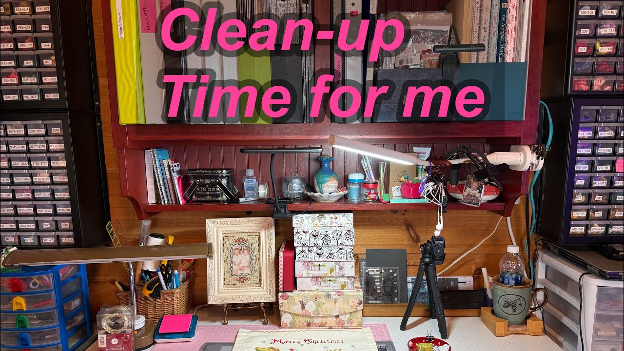 FLOSSTUBE #40 Очищаю столешницу...САНТА-Над крышами...Морозный маленький городок