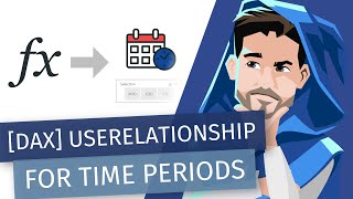 applying the userelationship function on a time intelligence slicer