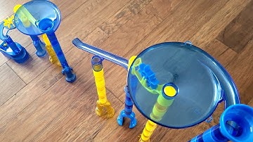 Flying Marble Run (with stop motion setup)