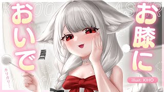 【高音質┊︎KU100┊︎ASMR】お膝においで…♡優しくお耳カリカリしてあげる❤️安眠導入|吐息|耳かき|耳ふー|耳はむ|心音|Mouthsound|귀청소|입소리❤️