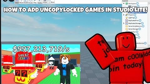 HOW TO ADD UNCOPYLOCKED GAMES IN STUDIO LITE!
