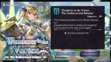 Another Eden 3.0.500: Apocrypha Wanderer in the Vortex: The Undiscovered Babylon Walkthrough Part 1