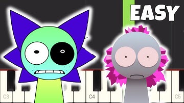 Incredibox Sprunki Pyramixed ALL Normal & Horror Themes - EASY Piano Tutorial