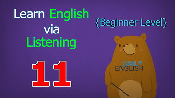 Learn English via Listening Beginner Level | Lesson 11 | Summer Vacation
