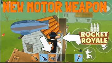 Rocket Royale NEW UPDATE NEW MOTER WEAPON FOUND - Android Gameplay #121