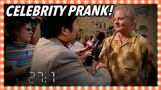 Not Letting Go Of Bill Murray&#39;s Hand | Celebrity Pranks | Banzai!