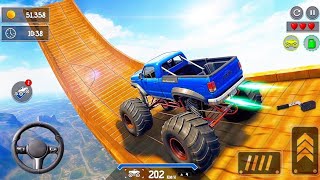 Monster Truck Mega Ramp Extreme Racing | 4x4 Ultimate Car Stunts GT - Android GamePlay screenshot 1