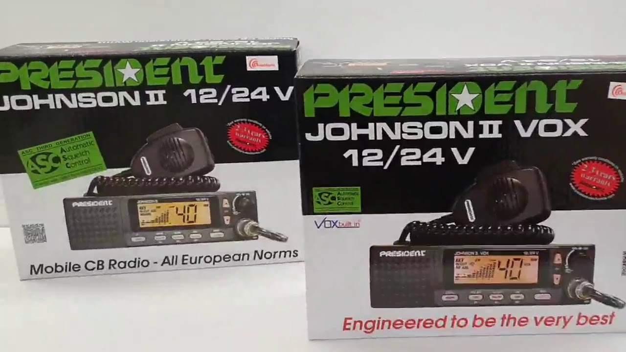 JOHNSON II VOX 12/24V ASC - Postes AM/FM - Radio CB / RadioAmateur -  President Electronics