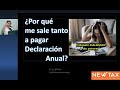 Por que me sale tanto a pagar DECLARACIÓN ANUAL | ASALARIADOS | + 2 patrones